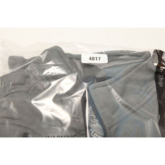 Straight Down Sweater Mens Large Gray 1/4 Zip Pocket Logo * - Picture 12 of 12